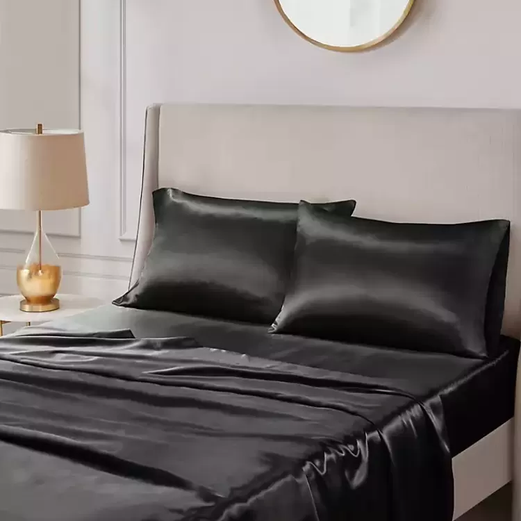 black_satin_standard_pc_pillow_case_set_2.webp Satin Standard 2-pc. Pillow Case Set>Kirklands Home Outlet