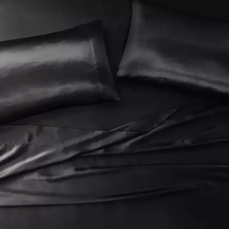 black_satin_standard_pc_pillow_case_set_4.webp Satin Standard 2-pc. Pillow Case Set>Kirklands Home Outlet
