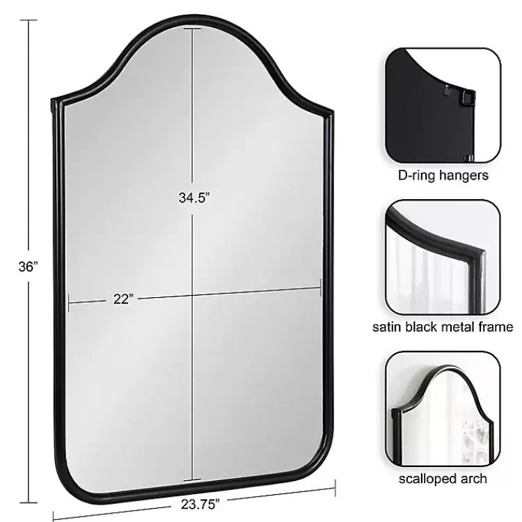 Scalloped Arch Fellows Wall Mirror>Kirklands Home Shop