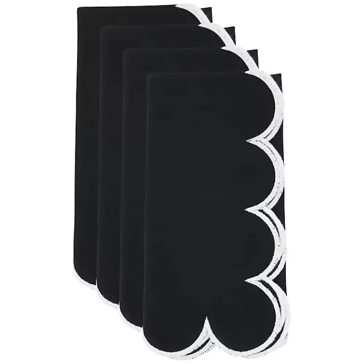 black_scalloped_edge_napkins_set_of__2.webp Scalloped Edge Napkins, Set of 4>Kirklands Home Sale