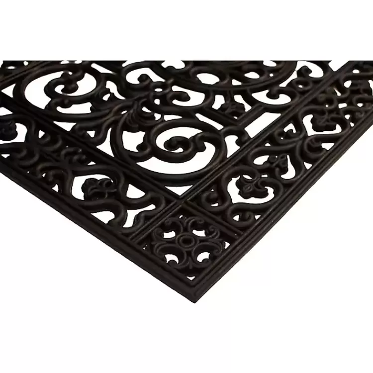 Scroll Border Rubber Doormat, 36x24>Kirklands Home Flash Sale