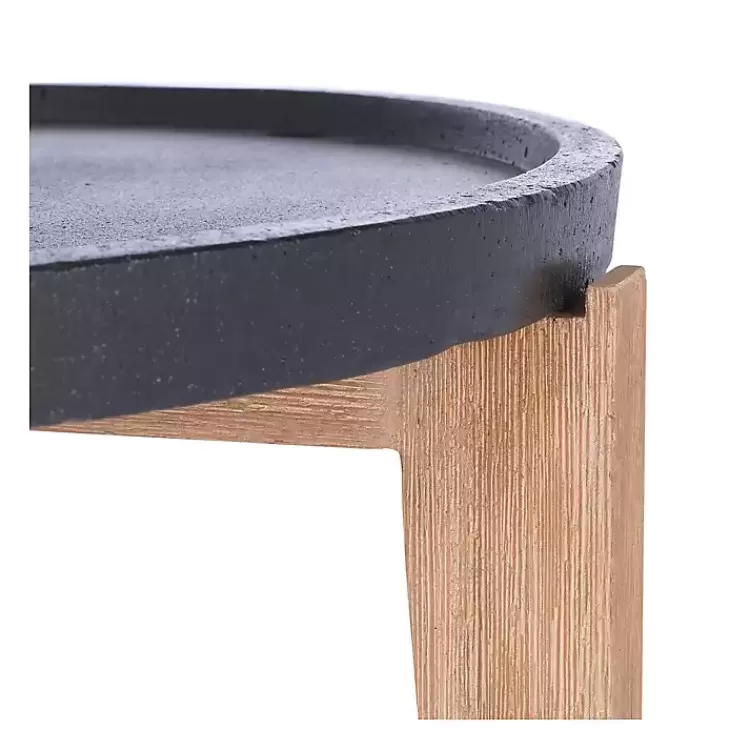 black_sera_outdoor_side_table_2.webp Sera Outdoor Side Table>Kirklands Home Shop