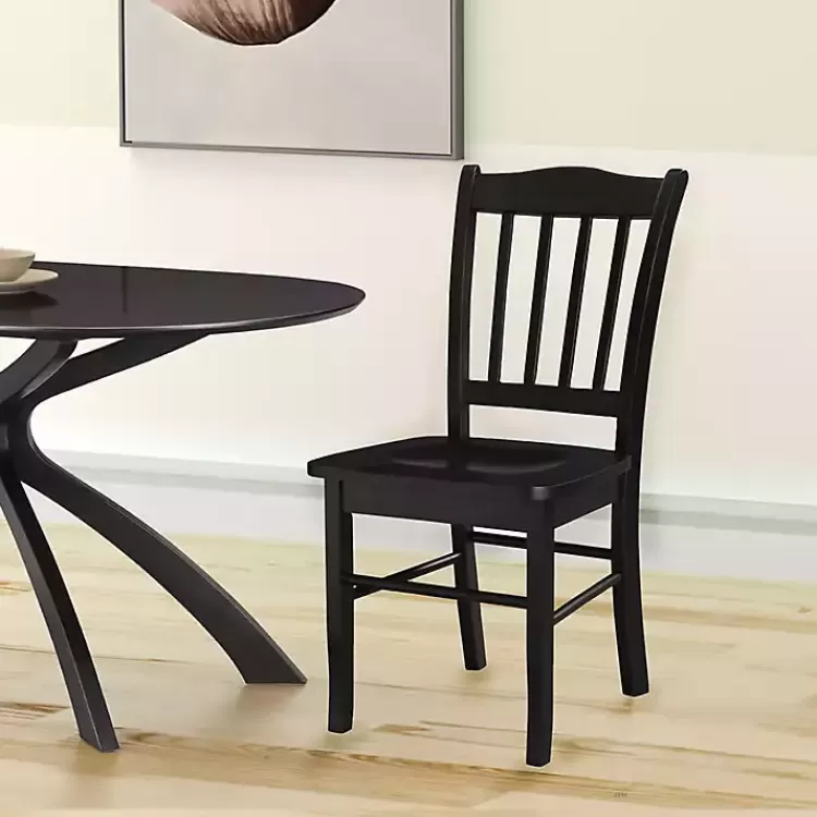 black_shaker_wood_dining_chairs_set_of__9.webp Shaker Wood Dining Chairs, Set of 2>Kirklands Home Best