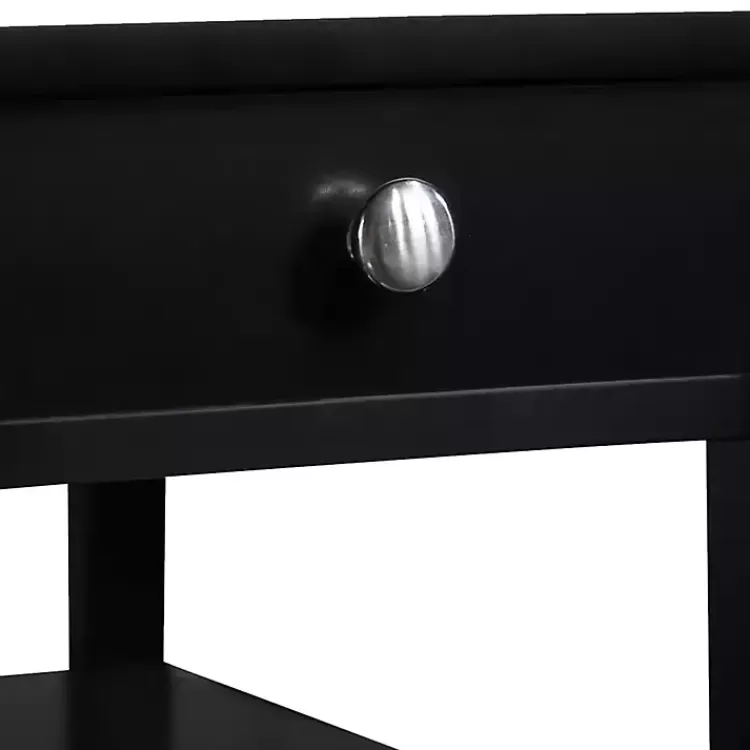 black_shelf_charging_accent_table_4.webp 2-Shelf Charging Accent Table>Kirklands Home Outlet