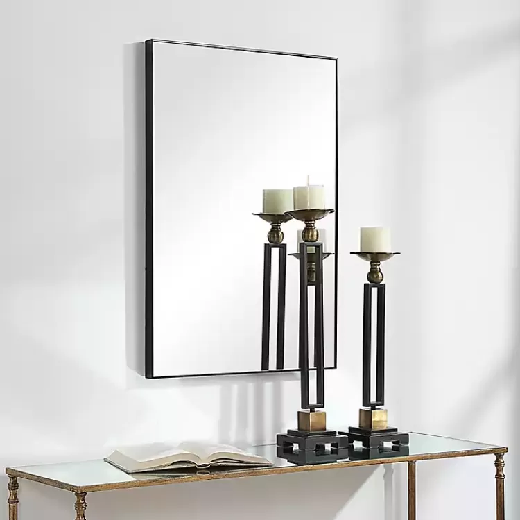 black_simple_frame_rectangle_wall_mirror_2.webp Simple Frame Rectangle Wall Mirror>Kirklands Home Sale