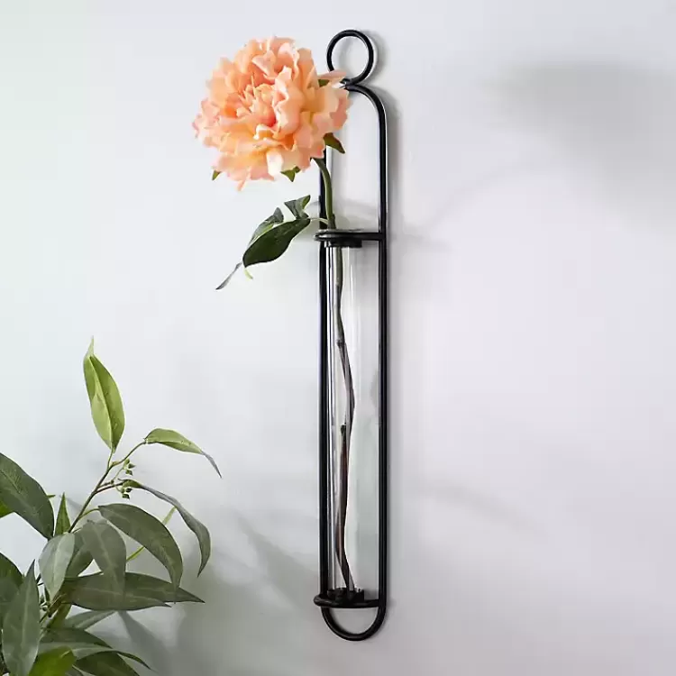 Black Singular Glass Wall Budvase>Kirklands Home Store