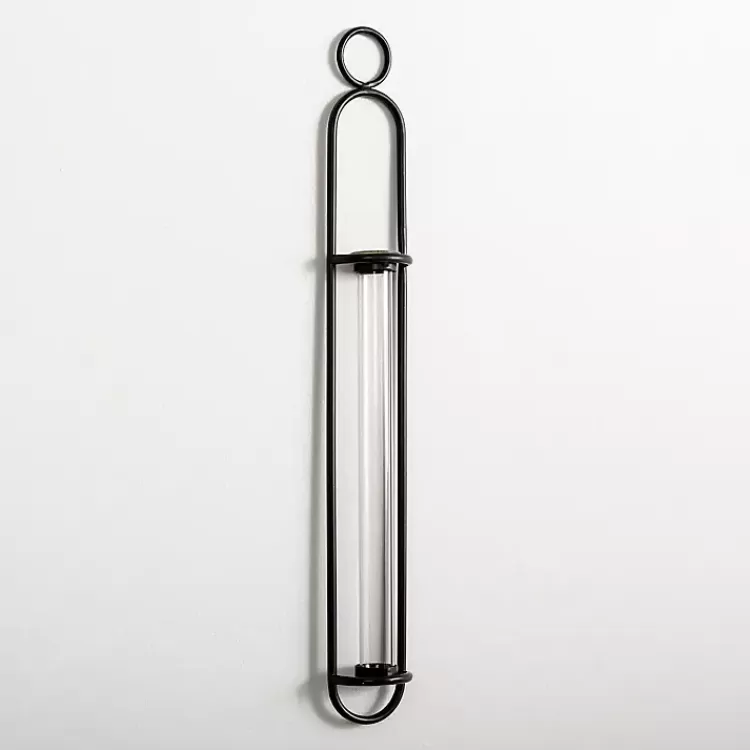 Black Singular Glass Wall Budvase>Kirklands Home Store