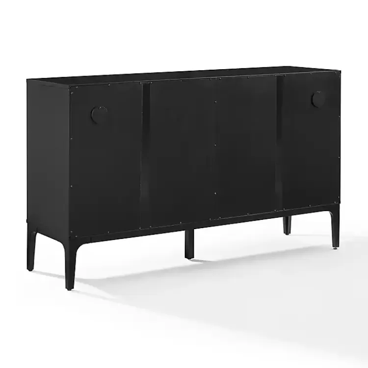black_slatted_sliding_door_sideboard_2.webp Slatted Sliding Door Sideboard>Kirklands Home Best