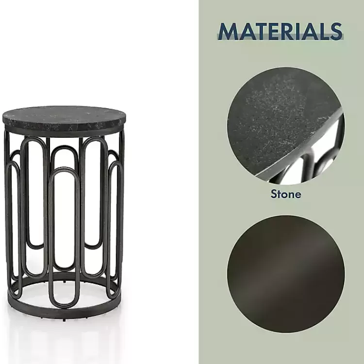 black_stone_and_metal_geometric_accent_table_2.webp Stone and Metal Geometric Accent Table>Kirklands Home Shop