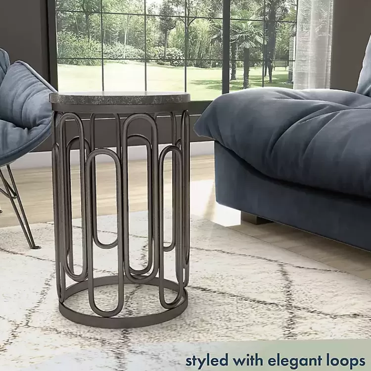 black_stone_and_metal_geometric_accent_table_3.webp Stone and Metal Geometric Accent Table>Kirklands Home Shop