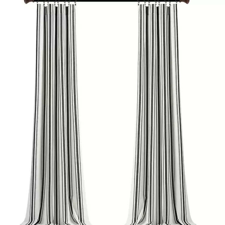 Stripe Farmhouse Curtain Panel Set, 95 in.>Kirklands Home Sale