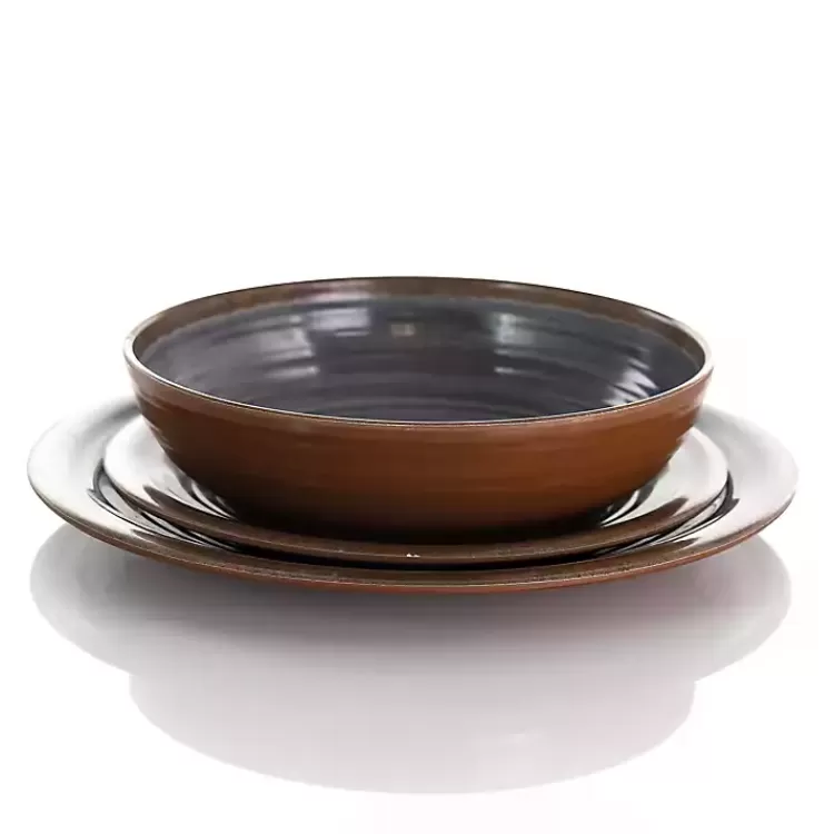 Black Swirl Melamine 12-pc. Dinnerware Set>Kirklands Home Discount