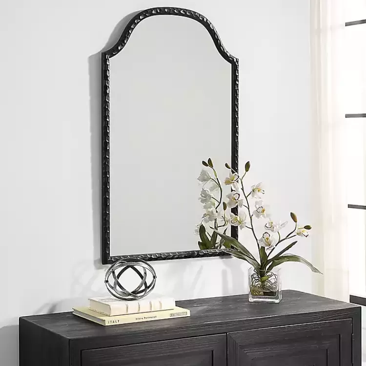 black_textured_arch_wall_mirror_2.webp Black Textured Arch Wall Mirror>Kirklands Home Store