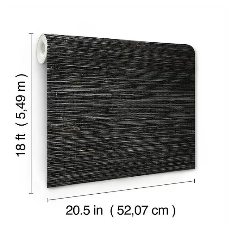 black_textured_grassweave_peel__stick_wallpaper_7.webp Textured Grassweave Peel & Stick Wallpaper>Kirklands Home Cheap