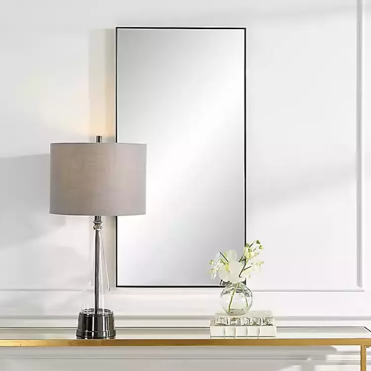 Black Thin Frame Rectangle Wall Mirror>Kirklands Home Discount