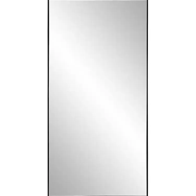 Black Thin Frame Rectangle Wall Mirror>Kirklands Home Discount