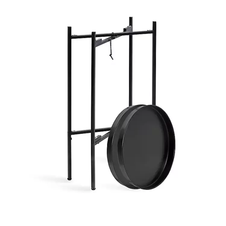 black_tier_foldable_cienna_accent_table_5.webp 2-Tier Foldable Cienna Accent Table>Kirklands Home Best