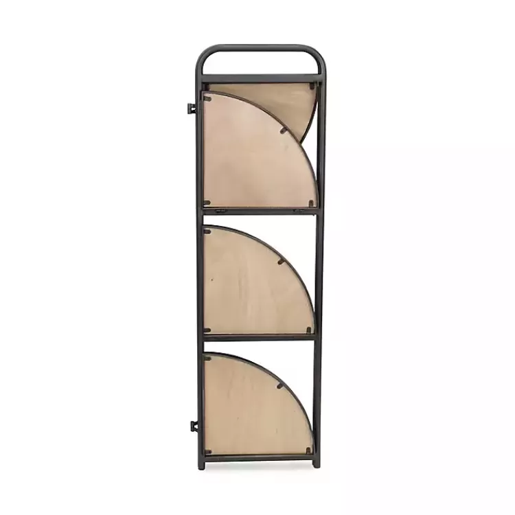 black_tier_foldable_corner_shelf_5.webp Black 4-Tier Foldable Corner Shelf>Kirklands Home Shop