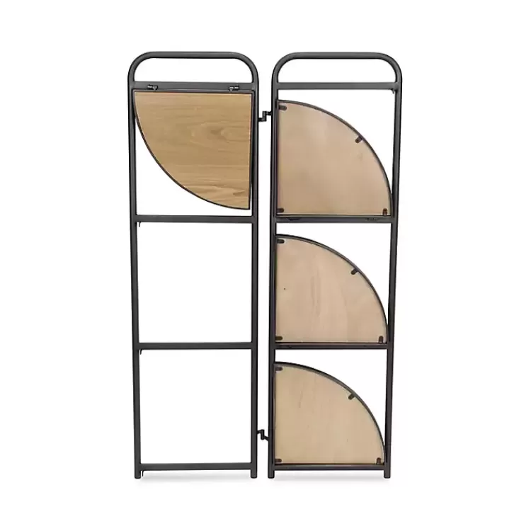 black_tier_foldable_corner_shelf_8.webp Black 4-Tier Foldable Corner Shelf>Kirklands Home Shop