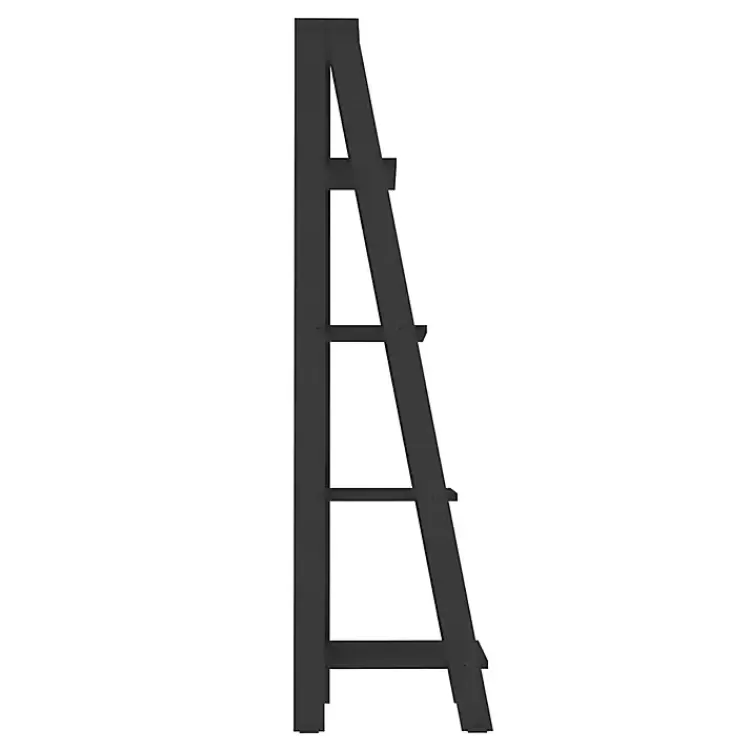 black_tier_ladder_bookshelf_2.webp 4-Tier Ladder Bookshelf>Kirklands Home New