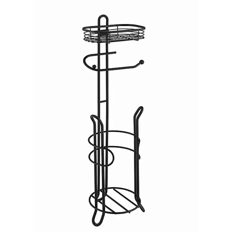 black_toilet_paper_storage_stand_with_basket_3.webp Toilet Paper Storage Stand with Basket>Kirklands Home Discount