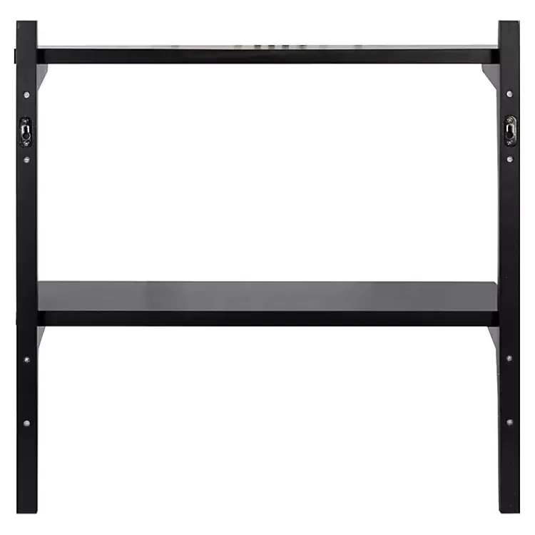 black_traditional_twotiered_wall_shelf_4.webp Traditional Two-Tiered Wall Shelf>Kirklands Home Best