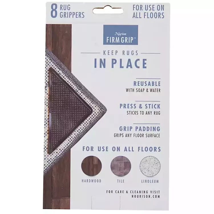 black_triangle_rug_grippers_set_of__9.webp Triangle Rug Grippers, Set of 8>Kirklands Home Best