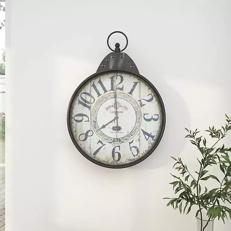 black_vintage_pocket_watch_wall_clock_7.webp Black Vintage Pocket Watch Wall Clock>Kirklands Home Cheap