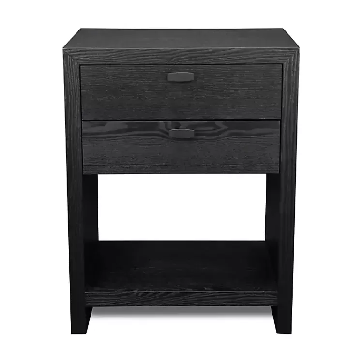 black_vivara_drawer_nightstand_3.webp Vivara 2-Drawer Nightstand>Kirklands Home Cheap