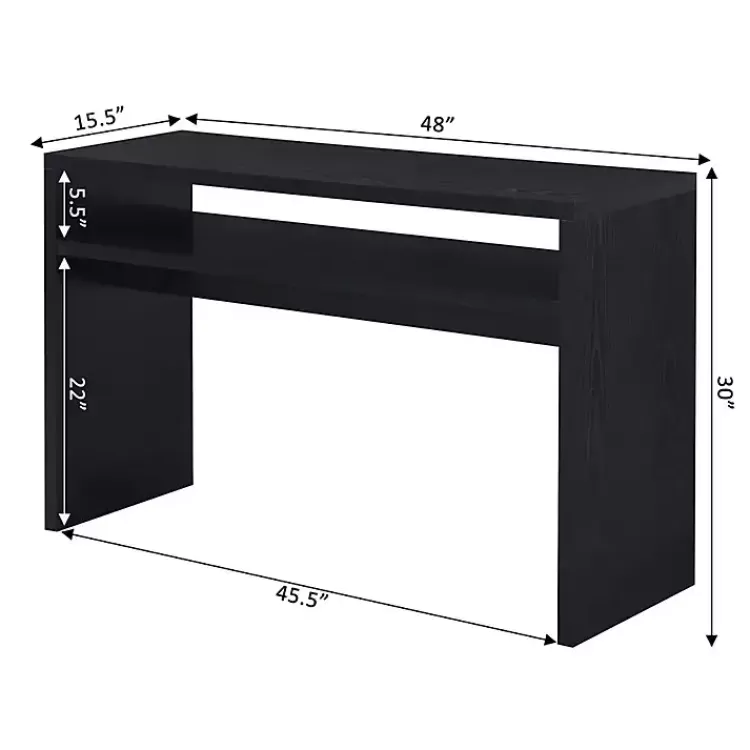 black_wakefield_tiered_console_table_3.webp Wakefield Tiered Console Table>Kirklands Home Flash Sale