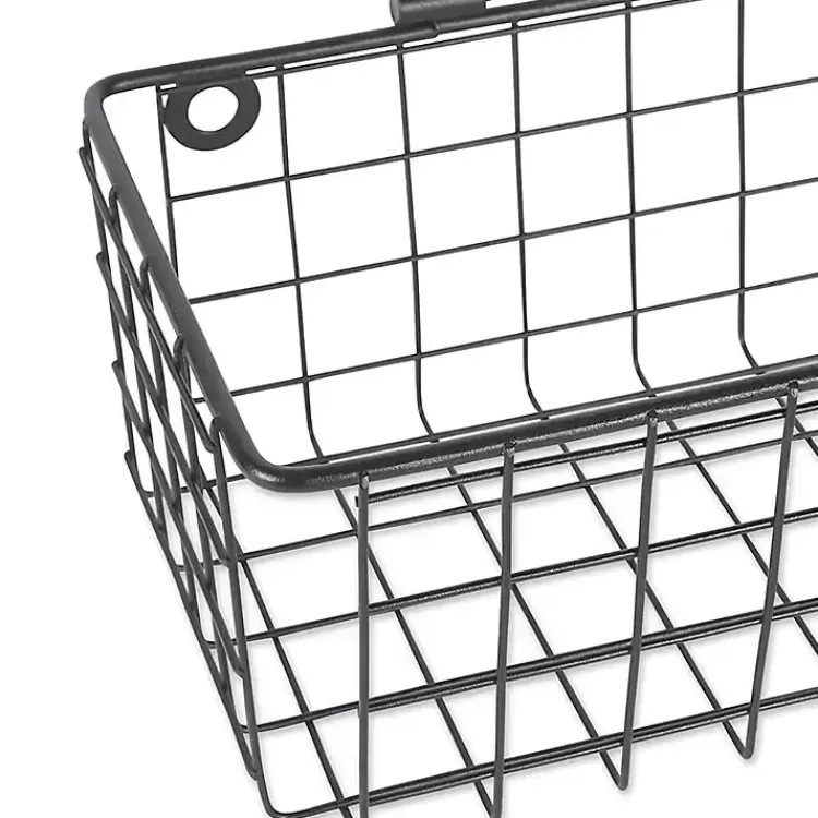 black_wall_hanging_wire_baskets_set_of__2.webp Black Wall Hanging Wire Baskets, Set of 2>Kirklands Home Shop