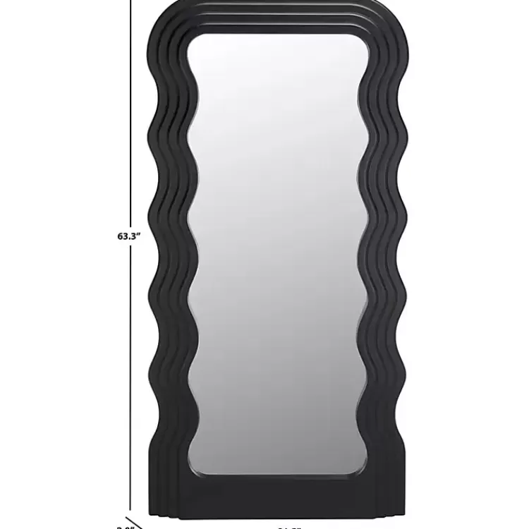 Wavy Mayha Leaner Mirror>Kirklands Home Best Sale
