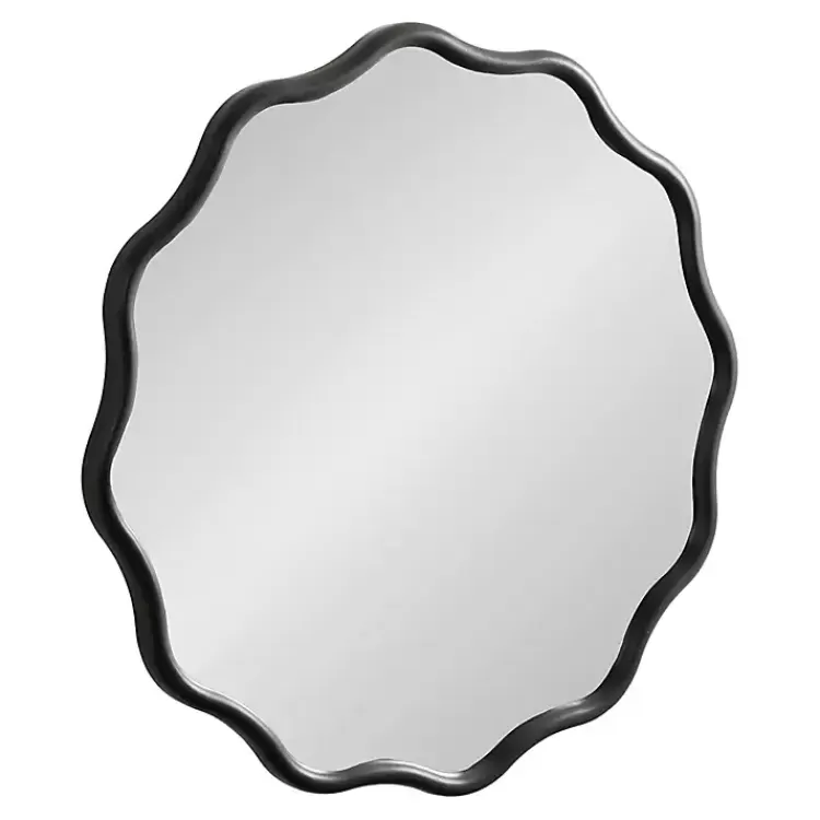 Wavy Scallop Round Wall Mirror>Kirklands Home Outlet