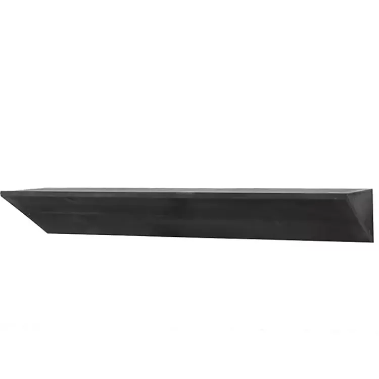 Black Wedge Wood Large Floating Shelf>Kirklands Home Cheap