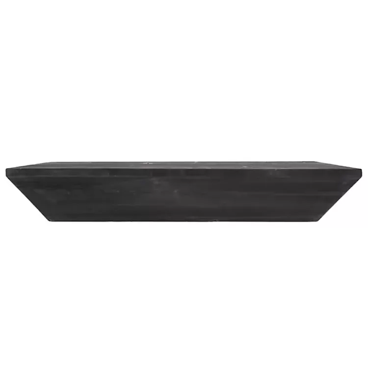 black_wedge_wood_small_floating_shelf_3.webp Black Wedge Wood Small Floating Shelf>Kirklands Home Online