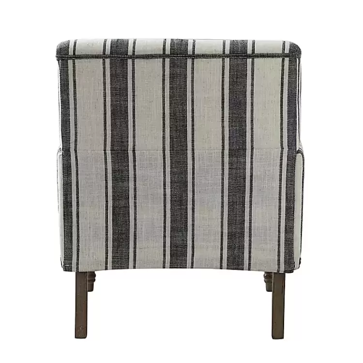black_white_stripe_upholstered_accent_chair_4.webp Black White Stripe Upholstered Accent Chair>Kirklands Home New
