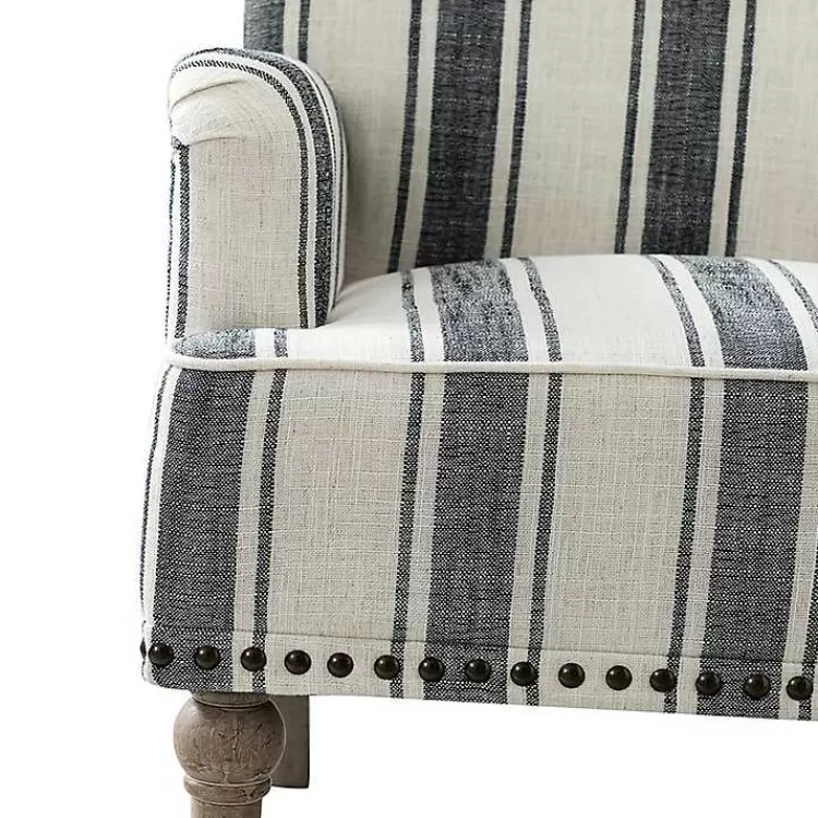 black_white_stripe_upholstered_accent_chair_7.webp Black White Stripe Upholstered Accent Chair>Kirklands Home New
