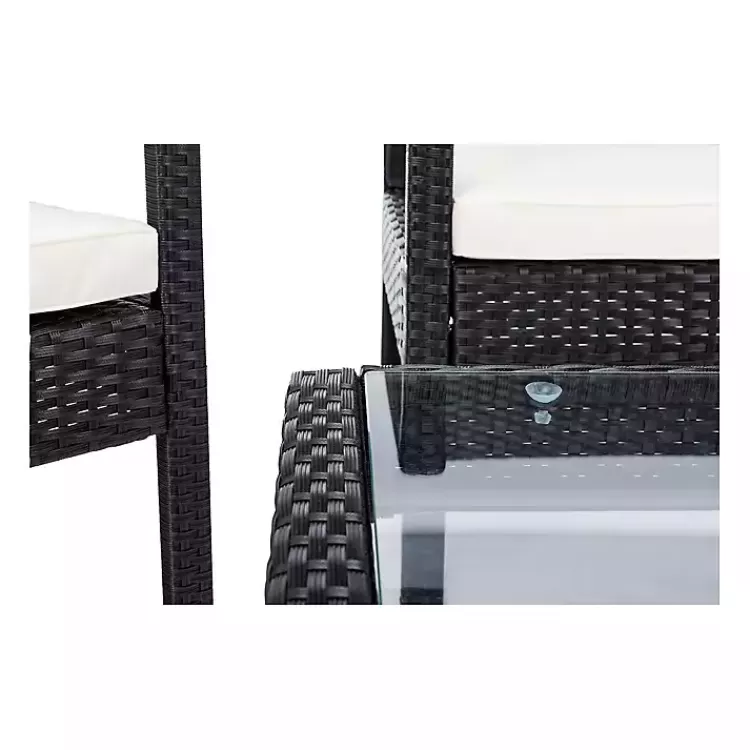 black_wicker_frame_pc_outdoor_living_set_2.webp Black Wicker Frame 4-pc. Outdoor Living Set>Kirklands Home Outlet