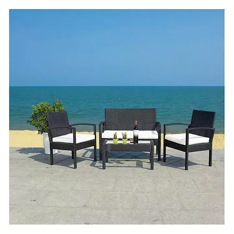 black_wicker_frame_pc_outdoor_living_set_7.webp Black Wicker Frame 4-pc. Outdoor Living Set>Kirklands Home Outlet