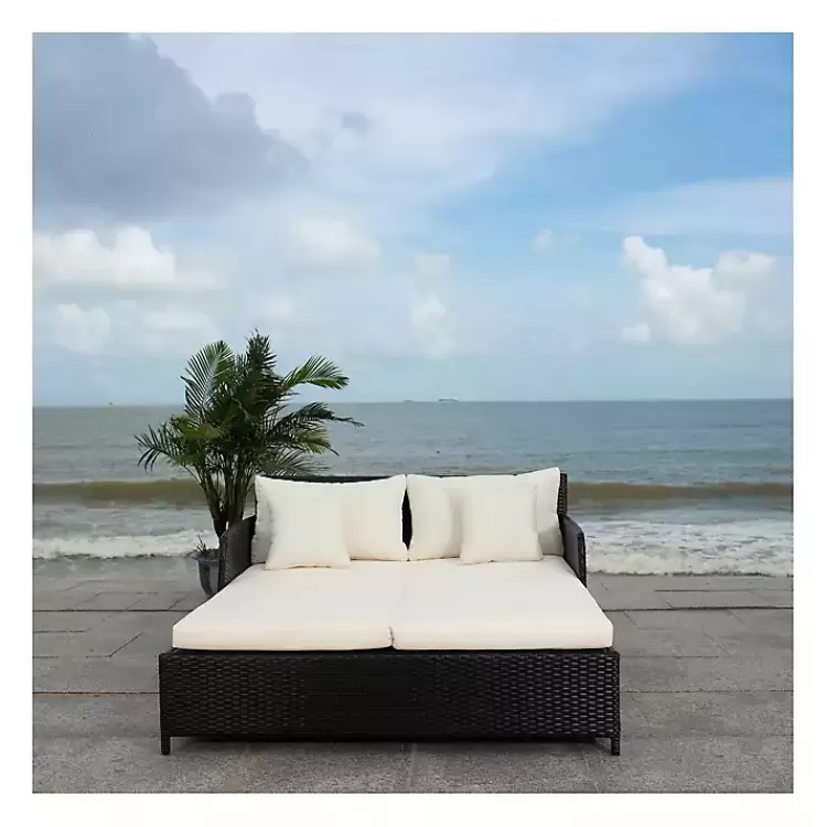 Black Wicker Outdoor Daybed>Kirklands Home Outlet