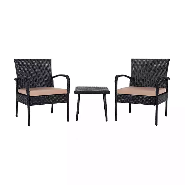Wicker 3-pc. Patio Set with Beige Cushions>Kirklands Home Best