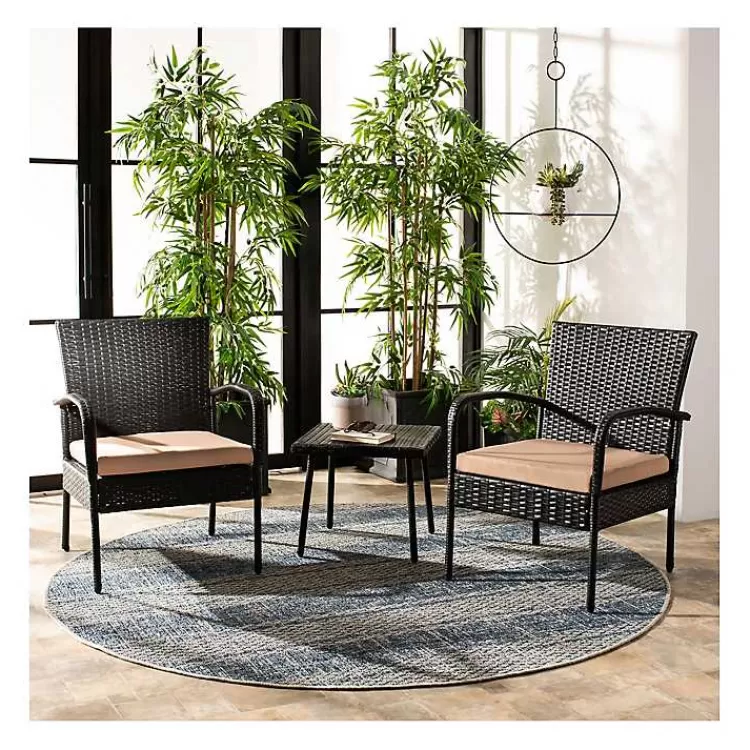 Wicker 3-pc. Patio Set with Beige Cushions>Kirklands Home Best