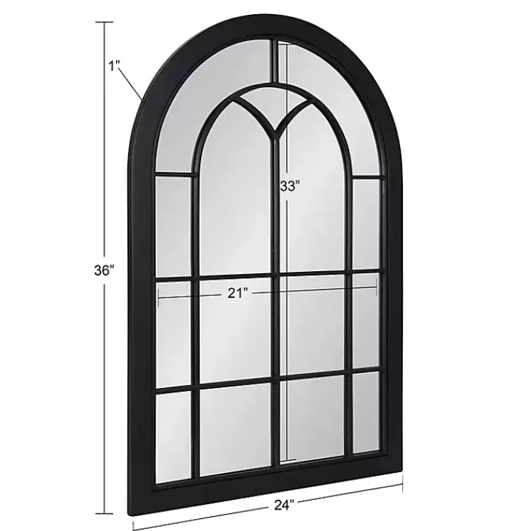 Windowpane Arch Geoffrey Mirror>Kirklands Home Fashion