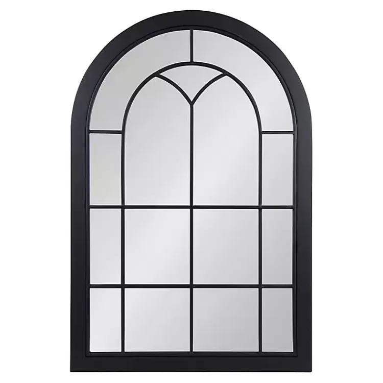 black_windowpane_arch_geoffrey_mirror_4.webp Windowpane Arch Geoffrey Mirror>Kirklands Home Fashion