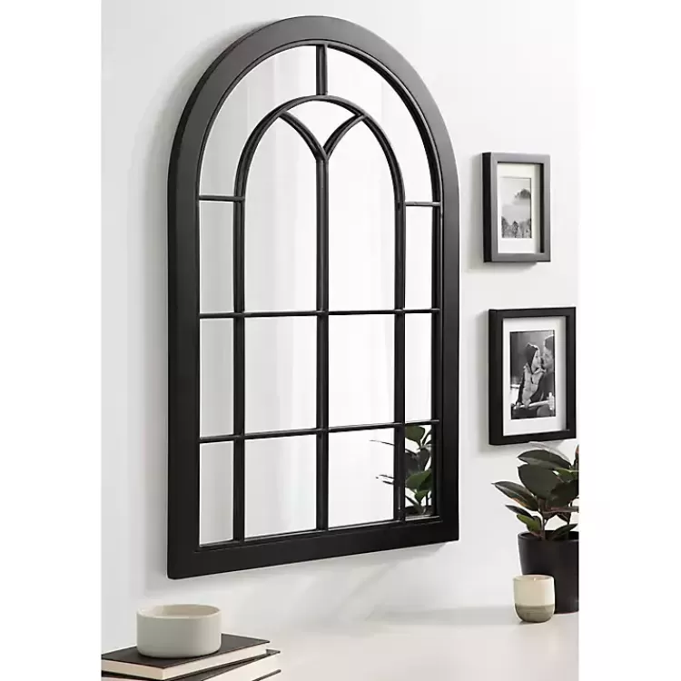 black_windowpane_arch_geoffrey_mirror_5.webp Windowpane Arch Geoffrey Mirror>Kirklands Home Fashion