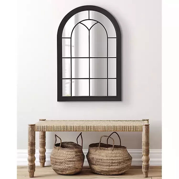 black_windowpane_arch_geoffrey_mirror_7.webp Windowpane Arch Geoffrey Mirror>Kirklands Home Fashion