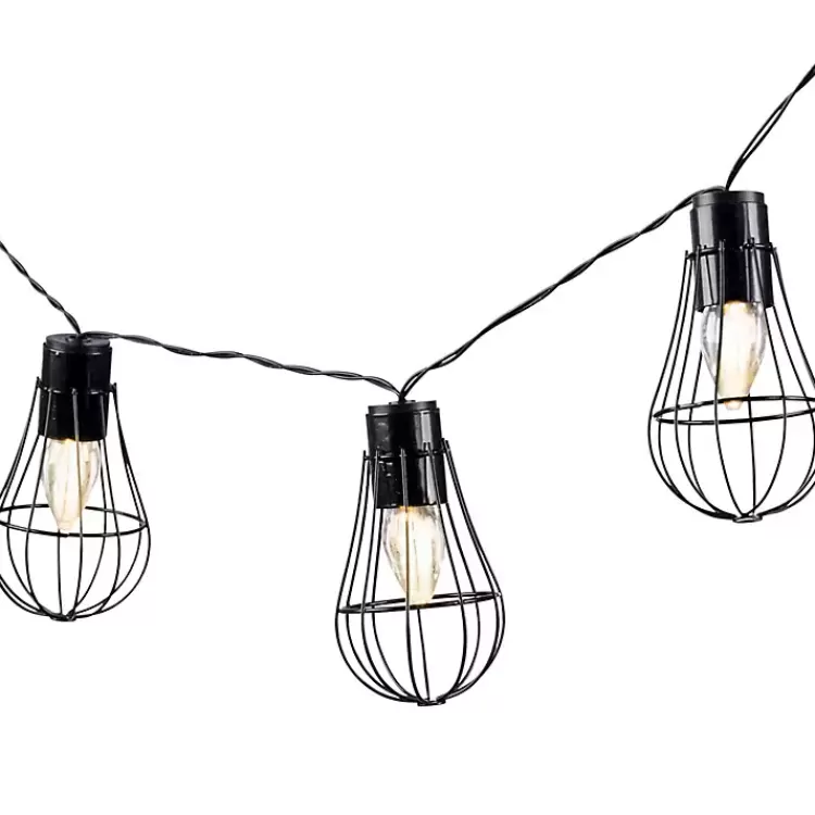 Wire Cage Solar Outdoor String Lights>Kirklands Home Best
