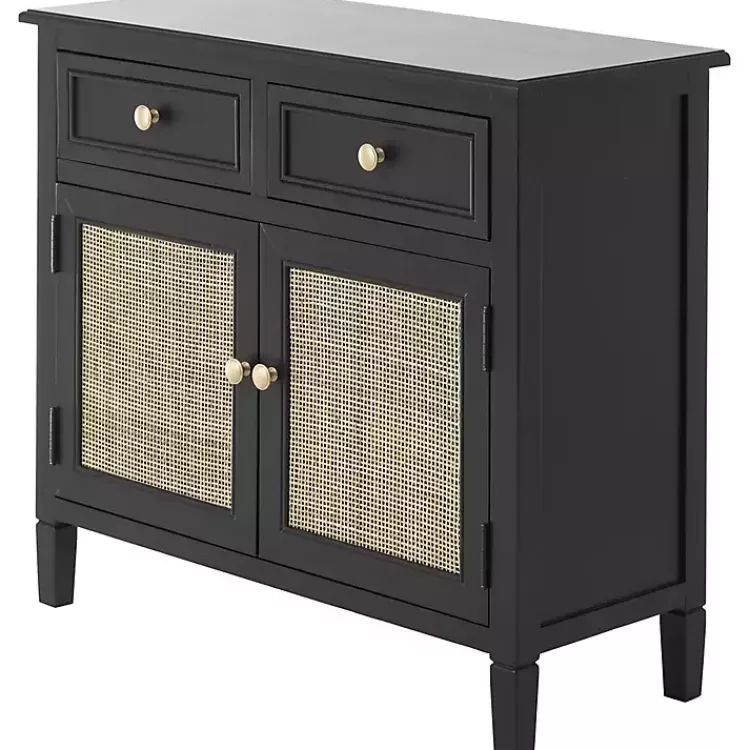 Wood & Natural Rattan 2-Door Cabinet>Kirklands Home Discount