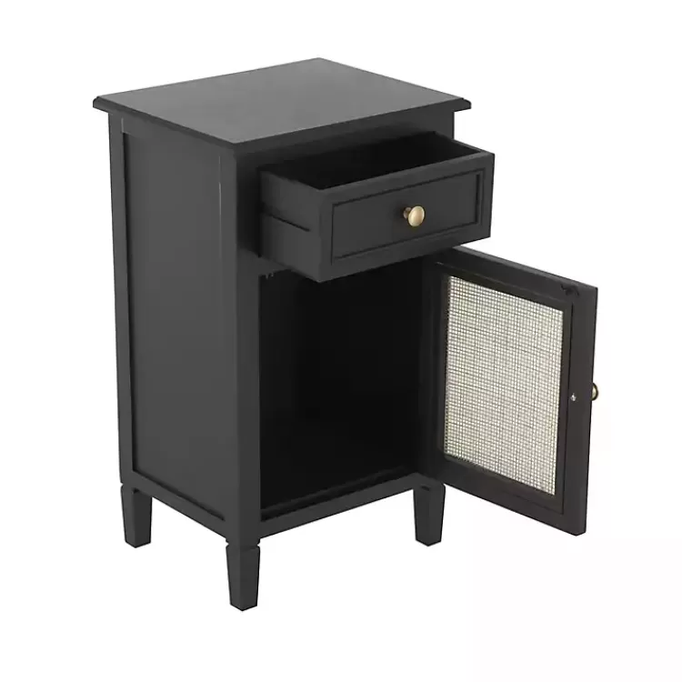 black_wood__natural_rattan_small_cabinet_3.webp Wood & Natural Rattan Small Cabinet>Kirklands Home Fashion