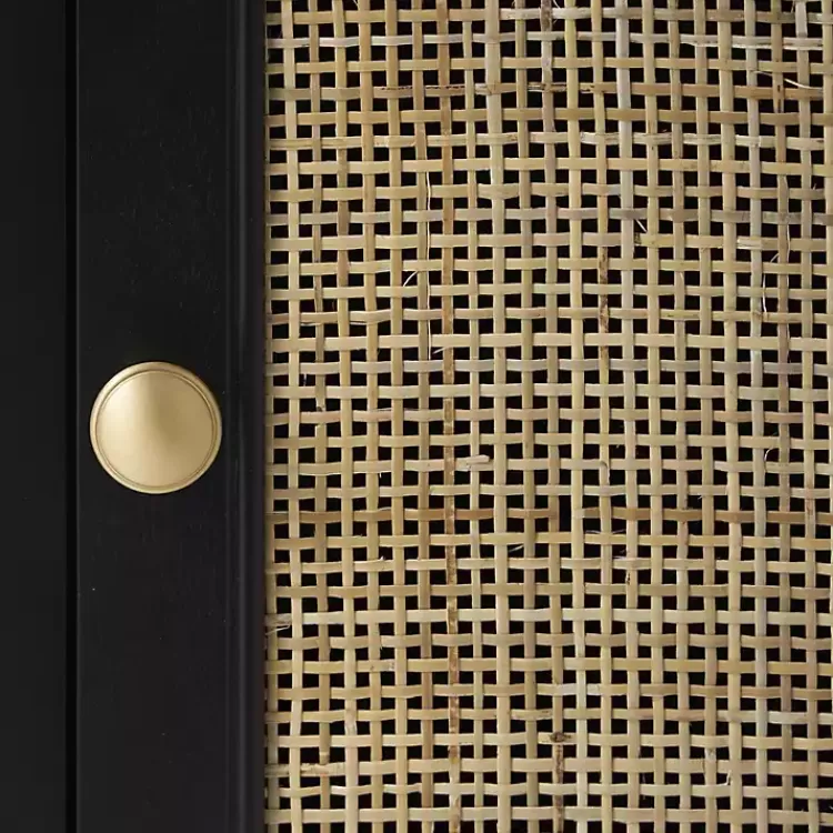 black_wood__natural_rattan_small_cabinet_4.webp Wood & Natural Rattan Small Cabinet>Kirklands Home Fashion